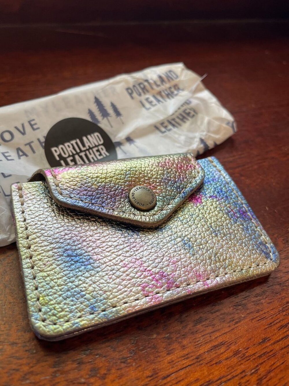 Portland Leather Goods "Aurora" Lovebug Wallet - Picture 3 of 9